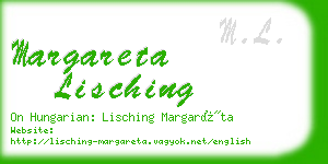 margareta lisching business card